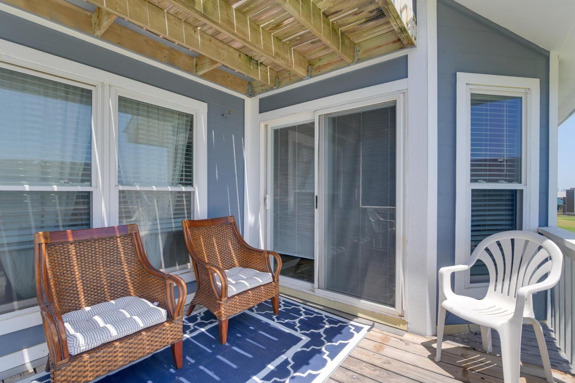 Galveston Townhome With Balconies Walk To Beach! Eksteriør billede